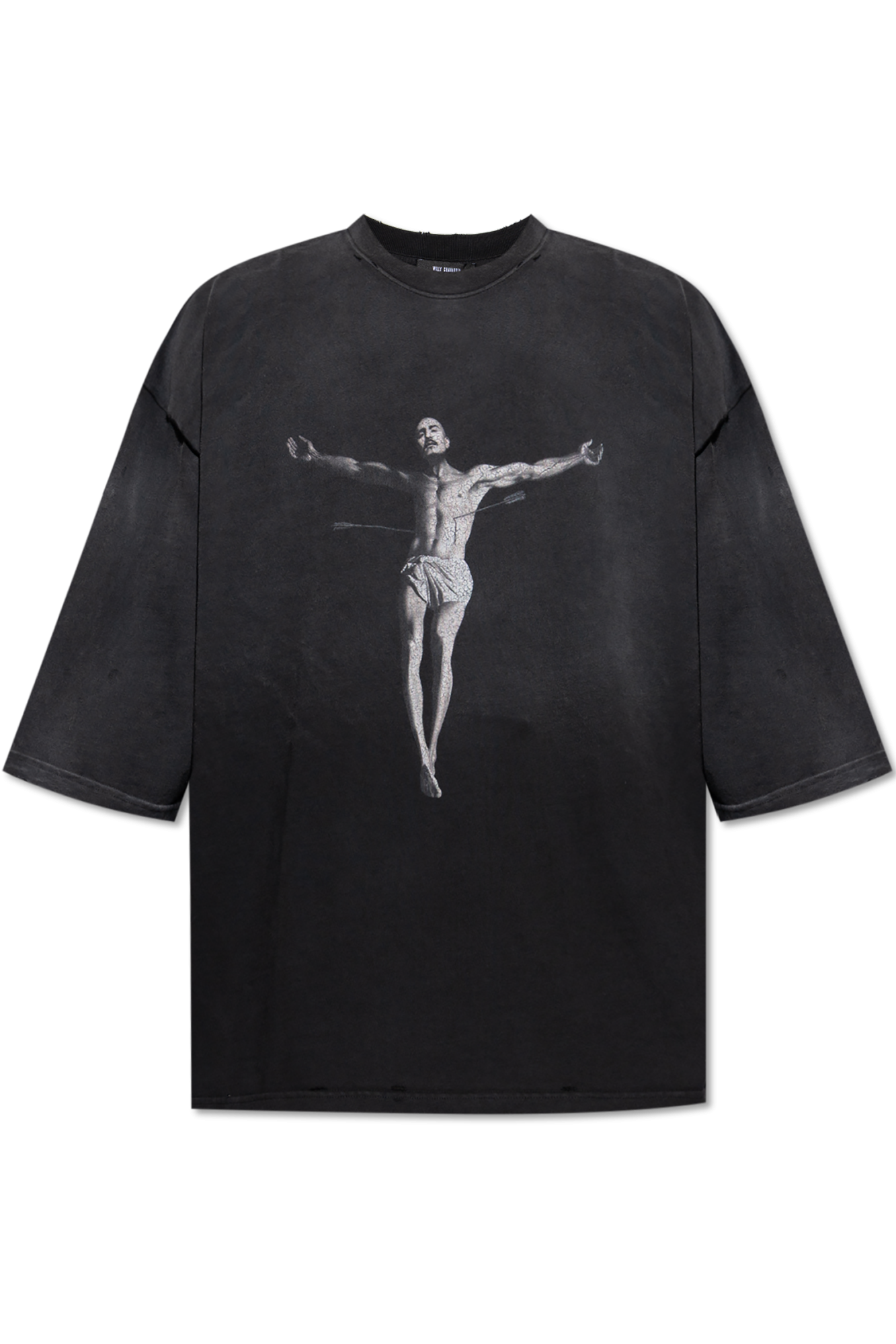 Willy Chavarria ブラック Tシャツ Lサイズ 29847755_59010766_600.jpg